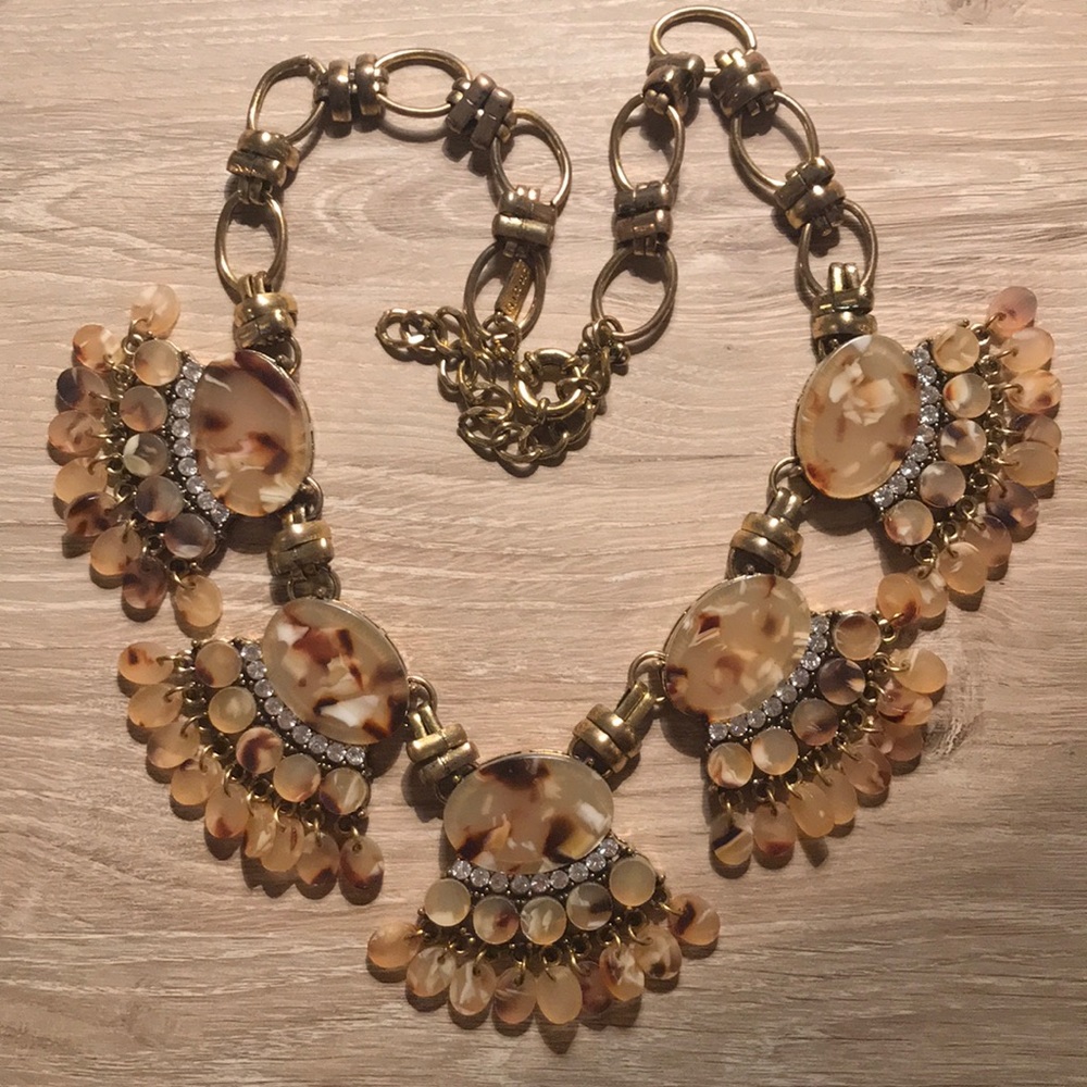 Top It Off Tortoise Statement Necklace